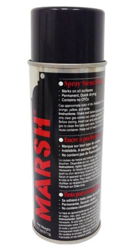 Marsh stencil ink, 14 fl oz spray can, black (net weight 11 fl oz) brand new! for sale