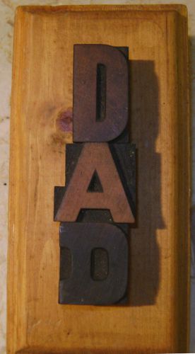 Letterpress Wooden Type Plaque
