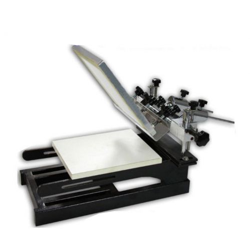 New Printer Screen Printing Press Machine 1-1 Color Station Fine Adjustable DIY