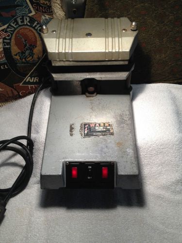 Vintage warner electric co. rubber stamp vulcanizer model 46 works for sale