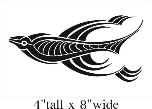 2X Different Fish Funny Car Truck Bumper Vinyl Sticker Decal Decor Art -1788