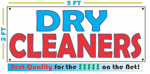 DRY CLEANERS Banner Sign XXL All Weather Vintage Retro Look Red White Blue