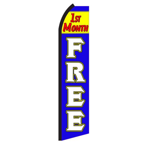 1st Month Free Super Sign Flutter Flag Feather Banner /pole/spike made in USA BK