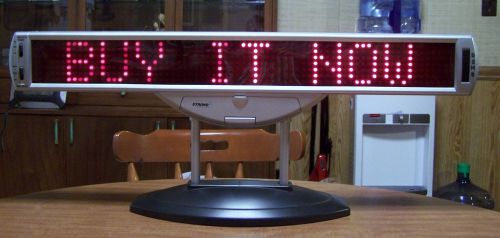 Led scrolling message display sign  26&#034;x 4&#034; for sale