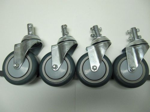 SET OF 4 LAUNDRY CART 4 INCH REPLACEMENT CASTERS FITS RB87G MODELS