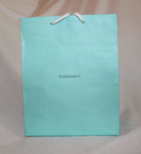 One Tiffany &amp; Co Textured Gift Bag - Size Medium 10&#034;H x 8&#034;W X 4&#034; D