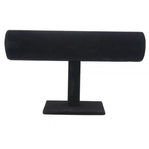 Velvet t-shaped jewelry display stand for bracelet bangle for sale