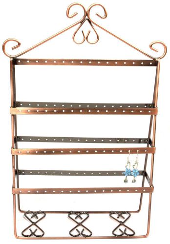 Copper Color Double Side 64 Pair Earring Holder Jewelry Display