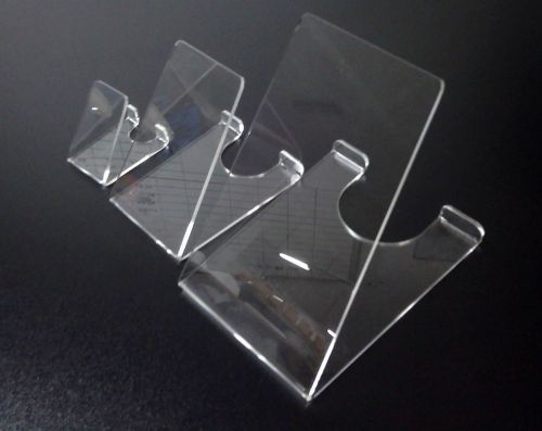 Large Acrylic Plexiglass Clear Plate Holder Glorifier 13807 4 PK