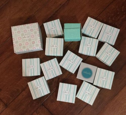 Lot Of 15 Stella Dot Gift Boxes (empty) First Season Design With Bonus