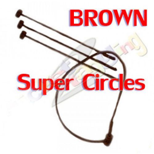 500 3&#034; brown secur-a-tach locking loop circles price tag luggage tagging barbs for sale