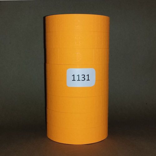 40,000 LABELS FOR THE MONARCH 1131 2 SLEEVE &#034;FL. ORANGE&#034;