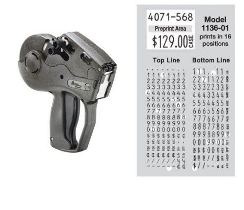 New monarch 1136 label gun 1136-01 authorized monarch dealer 2-line label gun for sale
