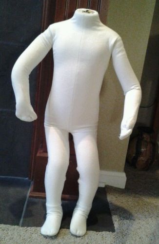 28&#034;-29&#034; poseable child/kid mannequin made of durable cloth.  commercial grade. for sale