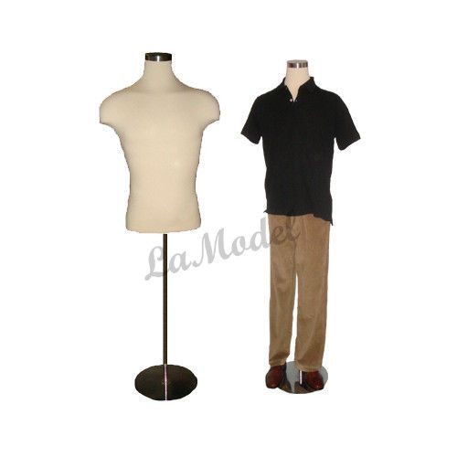 Male Body Dress Form with Adjustable Height, Mannequin