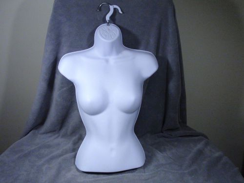 Female Mannequin 25&#034; Hollow Form Hanging White Women&#039;s Clothing Display