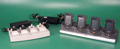 Lot of Four 4 Symbol Pocket PC Barcode Scanner PPT8846 w/ CRD8800 Charger