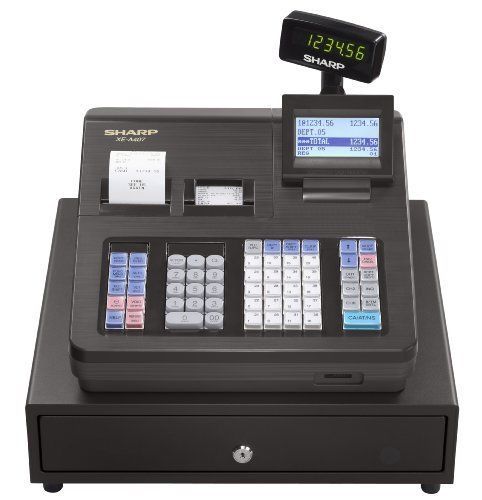 Sharp Cash Register - 7000 PLUs - 40 Clerks - 99 Departments - Thermal (xea407)