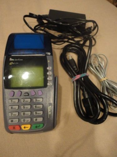 Omni 3750 verifone credit card processor, visa card,w/cords used great condition for sale