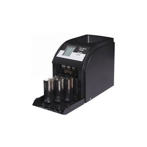 Digital 4-Row Electric Coin Sorter Counter Roller Wrapper Bank Commercial Fast