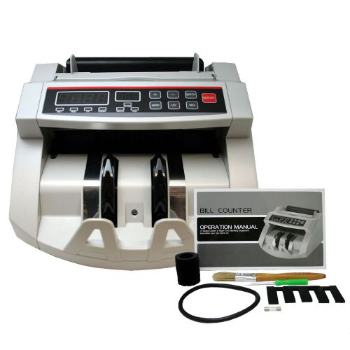 US SELLER ~ New Money Bill Counter With Counterfeit Detector UV &amp; MG Counterfeit