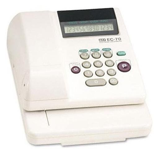 Max Memory Electronic Check Writer - 14 Digits / 1 Column - Business, (ec70)