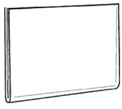 17x11 clear styrene wall mount sign holder      lot of 15       ds-lhpn-1711-15 for sale