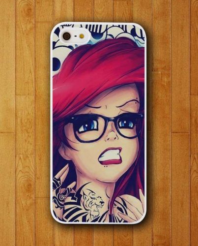 New Ariel Little Mermaid in Cool Glass Girl Case For iPhone and Samsung