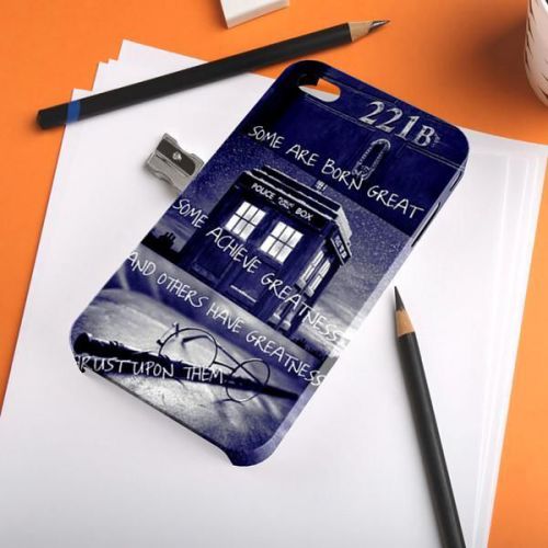 Harry Potter Sherlock Holmes Tardis Movie Logo iPhone A108 Samsung Galaxy Case