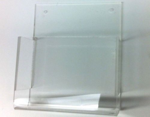 Wall mount 1/8&#034; acrylic brochure holder for 4&#034;x9&#034; brochure for sale