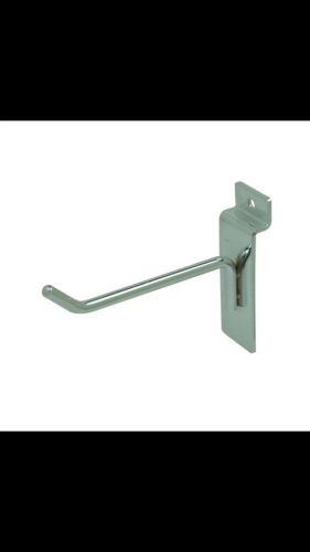 4&#034; Slatwall Metal Hooks - 100 Pieces - Chrome