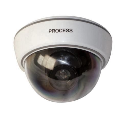 DUMMY DOME CAMERA WITH LED AND WHITE BODY
