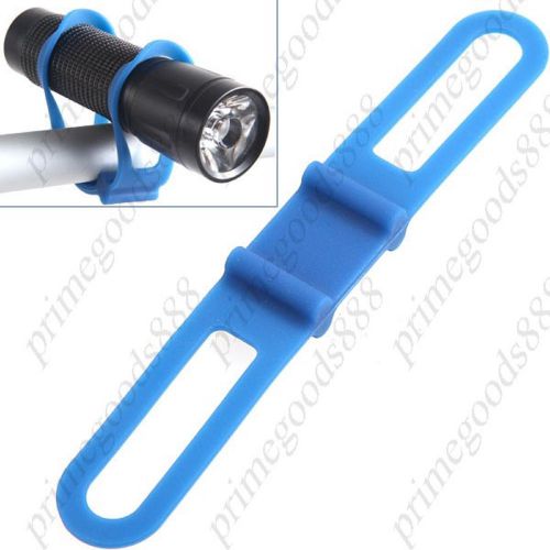 Silicone fixed bandage small holder mount tie strap bike bicycle handlebar blue for sale