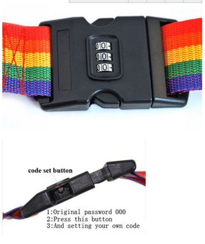 Travel Essentials Pull rod box bind belt/suitcase with reinforcement 1pc