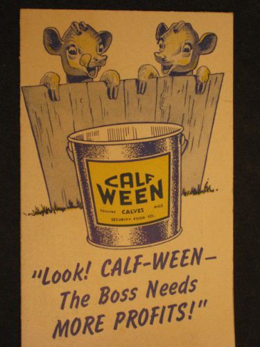 &#039;Calf Ween&#039; Product Brochure, 1954