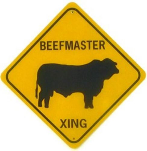 BEEFMASTER XING Aluminum Cow Sign Won&#039;t rust or fade