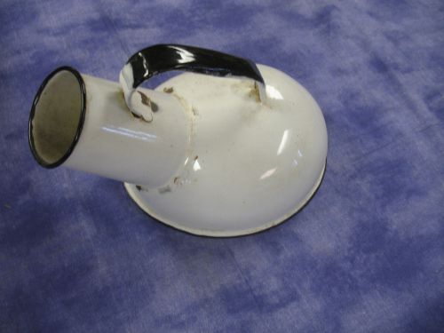 Cesco Columbian Made Hospitaln Ware Vintage White Porcelain Enamel Male Urinal