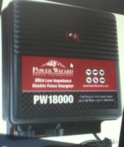 Electric fence charger 18 joule power wizard 300 miles 30.00 discount for sale
