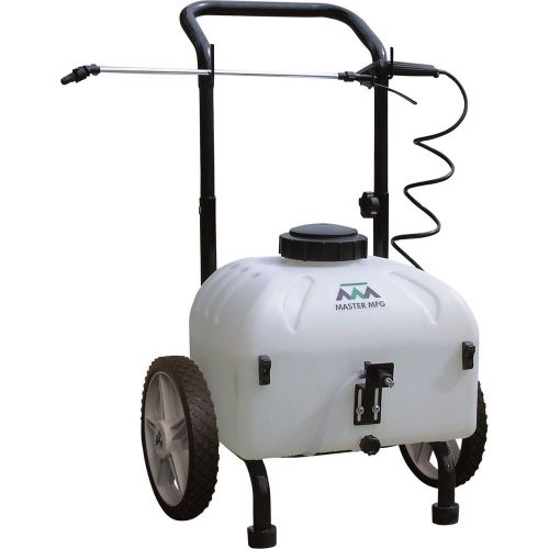 Master mfg gardener rechargeable cart sprayer — 12v 9 gallon - pcd-e3-009b-mm for sale