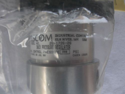 Tescom Back Pressure Regulator  Model #26-1726-26 800 PSI