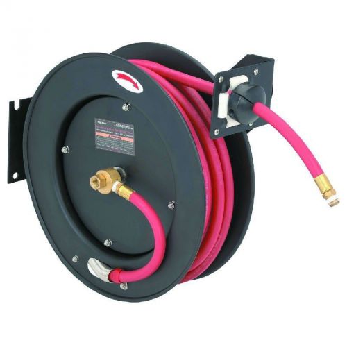 NEW 50 FT RETRACTABLE AIR/WATER HOSE REEL w/3/8&#034; HOSE