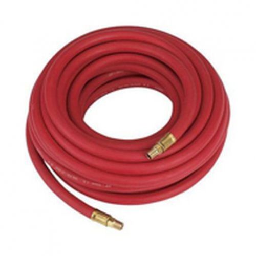 New 1/4&#034; X 50&#039; AIR HOSE ASSEMBLY Red Rubber