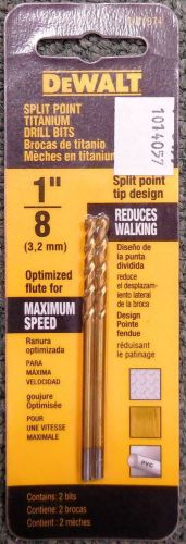 DeWALT DW1374 1/8&#034; Split Point Titanium Drill Bits, BRAND NEW
