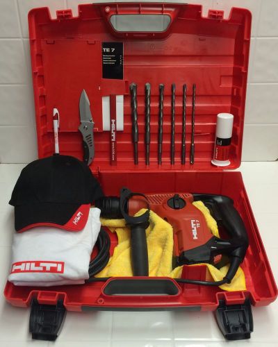 HILTI TE 7 HAMMER DRILL, PREOWNED, ORIGINAL CASE, FREE EXTRAS, FAST SHIPPING