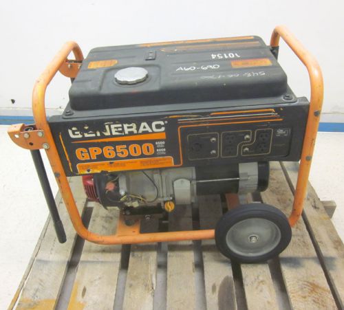 Generac honda gx 390 gp6500 gas generator 6500 watt 120v 240v 423-hrs for sale