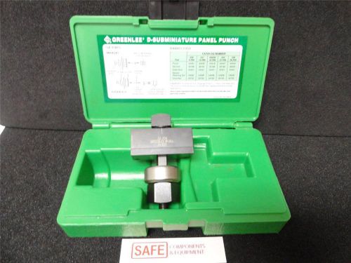 Greenlee rs232 25-pin d-subminiature panel punch,  #34420   /jk-con for sale
