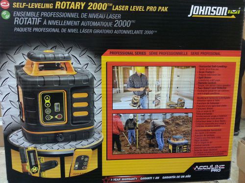 Johnson 40-6532 rotary laser level,self-leveling with tripod and stick for sale
