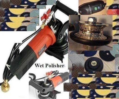 V20 full bullnose wet polisher grinder stone and concrete diamond pads set for sale