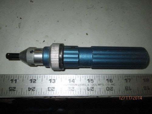 MACHINIST MILL LATHE Armstrong Torque Screw Driver 1/4&#034; Drive # 64 - 005