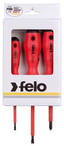 Felo 513 931 14 screwdriver set slotted/phillips 1000v insulated frico® 3-piece for sale